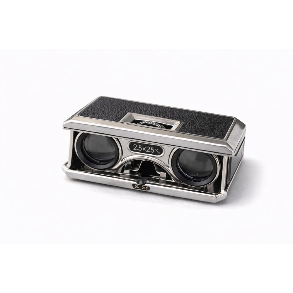 1960s Sport Glass 2.5x25 Opera Glasses Japan Folding Compact Vintage